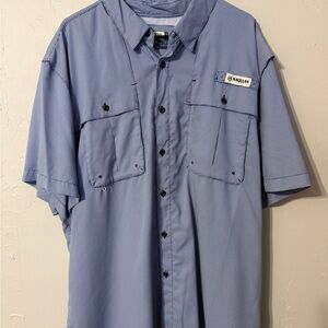 Magellan Outdoors Men's Light Blue Button Down Shirt